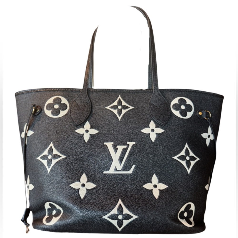 Louis Vuitton Black and White Tote Bag
